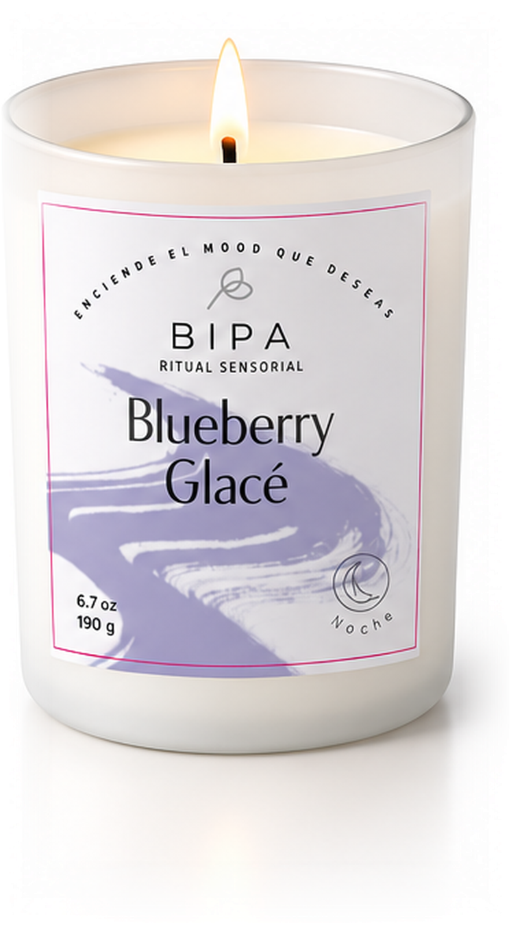 Vela aromática BIPA Blueberry Glacé