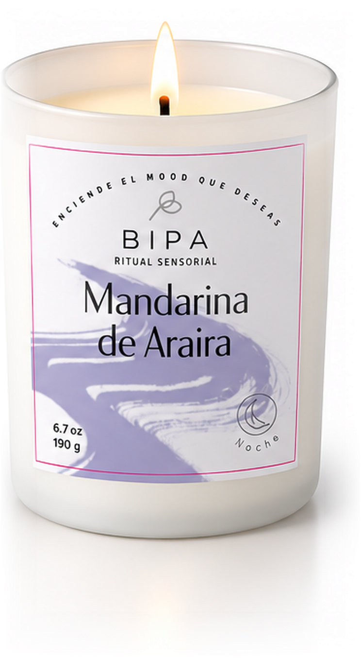 Vela aromática BIPA Mandarina de Araira