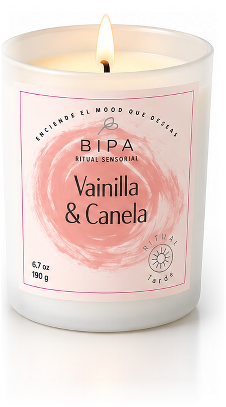 Vela aromática BIPA Vainilla & Canela